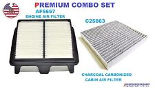 AF5657 C25863 COMBO Engine & CARBONIZED Cabin Air Filter For 2007 2008 HONDA FIT picture