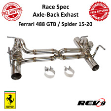REV9 FlowMAXX Race Axle-Back Dual Tone Exhaust for 15-20 Ferrari 488 GTB Spider picture