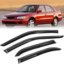 For 1998- 2002 Toyota Corolla 3D Wavy Mugen Style Window Visor Vent Rain Guards picture