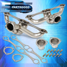 For 55-91 Chevy Small Block 350 305 327 SBC Stainless Exhaust Hugger Headers Kit picture