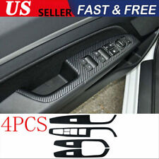 Window Switch Panel Cover Trim Carbon Fiber Leather For Hyundai Elantra 2017-20 picture