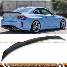 V STYLE REAL CARBON FIBER TRUNK SPOILER FOR 22-24 BMW G42 2 SERIES M240i G87 M2 picture