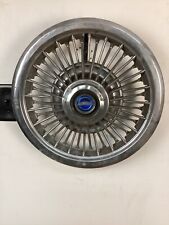 FORD MUSTANG FAIRLANE VINTAGE HUBCAP WHEEL COVER BLUE WITH EMBLEM picture