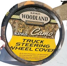 King's Woodland Shadow Camo Truck Steering Wheel Cover picture