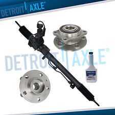 4pc Power Steering Rack and Pinion Front Wheel Hub for 01-03 Volvo S60 S80 V70 picture
