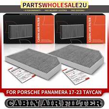 2x New Front Side Activated Carbon Cabin Air Filter for Porsche Panamera Taycan picture