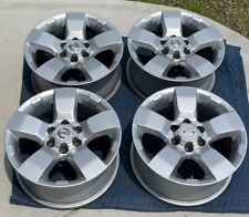 SET OF 4 USED 2005- 2015 Nissan Frontier Xterra OEM SILVER Wheels Rims W/ CAPS picture
