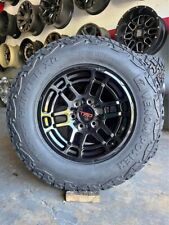 17x9 TRD Pro Style Gloss Black Wheels Rims XT Tires Toyota Tacoma FJ Cruiser 0mm picture