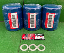 Genuine Honda 15400-PLM-A02 Oil Filter 3 Pk Filters, 3 Washers & 1 Battery 2032 picture