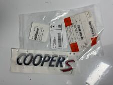 NEW OEM Genuine Mini Cooper S Emblem Badge Logo Sign 51142755618 picture