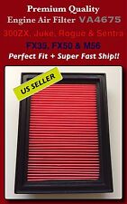 AF4675 FX35 FX50 / 300ZX Juke Rouge Sentra Rogue Select Air Filter Fast Ship picture
