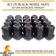 Alloy Wheel Nuts Black (20) 1/2