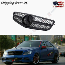 AMG Style Grille Matte Black For Mercedes Benz W204 08-14 C-Class C180 C300 C350 picture