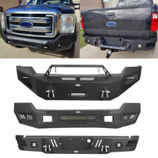 Fit 2011-2016 Ford F-250 F350 Super Duty Steel Front or Rear Bumper w/Led Light picture