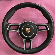 For MANUAL Porsche Leather Steering Wheel 991.2 911 Carrera 718 Cayman/Boxster picture