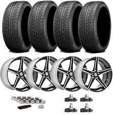 FIT FORD MUSTANG ALLOY WHEEL TIRE PACKAGE SET NEW OFFSET STAGGERED 5 SPOKE picture