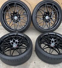 20” BMW M3 M4 Competition 666M Black Wheels Rims Tires Factory OEM picture
