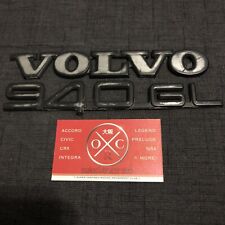 91-98 Volvo 940GL OEM Rear Emblem Genuine Badges USDM 92 93 94 95 96 97 Logo picture