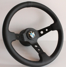 Steering Wheel fits For BMW Deep Dish Leather Black E38 E39 E46 Z3 Sport 99-04 picture