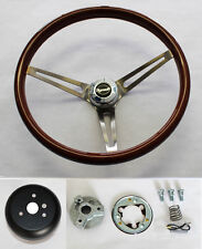 68 69 Road Runner Barracuda Cuda Fury Wood Steering Wheel High Gloss Grip 15