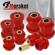 92-95 Civic DC2 EG Polyurethane Front Upper/Lower Control Arm Bushing Kit Red picture