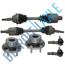 Front CV Axle Shaft w/ABS Wheel Bearing Tie Rod for Taurus Sable AXOD AX4S Trans picture