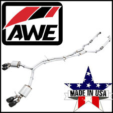 AWE Touring Edition Cat-Back Exhaust System fits 18-24 Audi S4 Sedan 3.0L V6 AWD picture