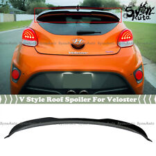 FITS 2012-2018 HYUNDAI VELOSTER TURBO GLOSSY BLACK V STYLE ROOF SPOILER WING LID picture