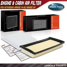 Engine & Cabin Air Filter for Mitsubishi Mirage 14-22 Mirage G4 17-22 1.2L picture