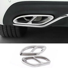 Fits For Benz A B C E CLA GLC GLE GLS Cylinder Exhaust Pipe Mufflers Cover Trim picture