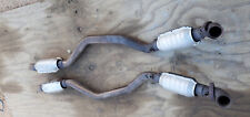 03-06 Mercedes R230 SL500 M113 Engine Exhaust Downpipe Set Left & Right Set OEM picture