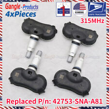 4X Alloy Wheels Tire Pressure Sensor TPMS For Honda Odyssey Civic 42753-SNA-A830 picture