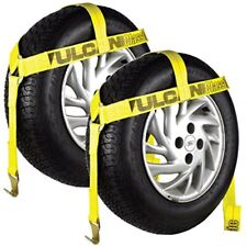 VULCAN Wheel Dolly Tire Harness with Flat Hooks - Bonnet Style - Classic Yell... picture
