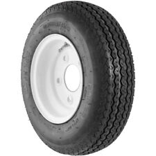 4 Tires RubberMaster P819 ST 4.8-8 4.80-8 C 6 Ply 4 x 4 White Stamped Assemblies picture
