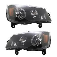 Car Headlight for Chrysler Town&Country Grand Caravan, Clear, 1Pair picture