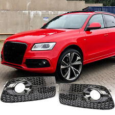 For 2013-2017 Audi Q5 W/O S-Line Pkg Fog light Cover Grill Gloss Black SQ5 Style picture