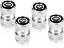 Tire Valve Stem Caps for Mazda CX9 CX-5 CX-7 CX-8 Silver05  picture