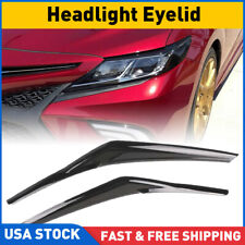 Pair Headlight Eyelid Trim Cover Eyebrows For Toyota Camry SE XSE XLE 2018-2022 picture