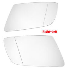 Pair Front Side Mirror Glass Heated Fits For BMW 525i 528i 530i 535xi w picture