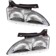 Headlights Headlamps Left & Right Pair Set NEW for 95-99 Chevy Cavalier picture