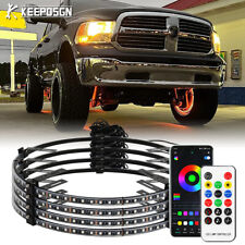 15.5'' RGB Wheel Ring Neon Lights LED Bluetooth APP For Dodge Ram 1500 2500 3500 picture