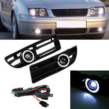 Pair Front Bumper Fog Light Grille Grill LED DRL Lamp For VW Bora MK4 1999-2004 picture