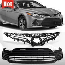 Fit 2021 2022 Toyota Camry LE XLE Front Bumper Upper Grill / Lower Grille or Set picture