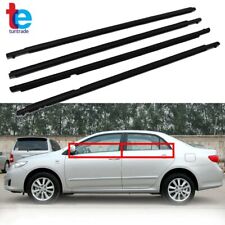 4pcs Weather Strips Window Moulding Trim Seal Belt For Toyota Corolla 2009-2012 picture