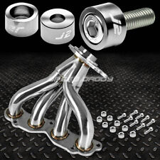 J2 For 02-06 Rsx/Dc5 Base Exhaust Manifold 4-1 Header+Silver Washer Cup Bolts picture