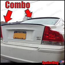 COMBO Spoiler Rear Roof Wing & Trunk Lip (Fit Volvo S60/S60R 2001-09) 284R/244L  picture
