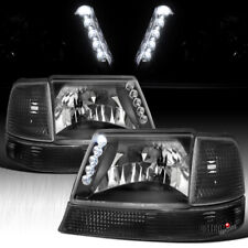Fit Ford 1998-2000 Ranger LED HeadLights w/Corner Lights Bumper Lamps picture