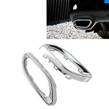 Gloss Chrome Exhaust Tip Cover Trims For ‑Benz A B C E GLC CLS‑Class W177 W247 picture