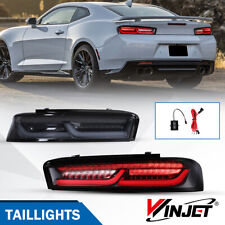 LED Sequential Tail Lights For 2016-18 Chevy Camaro Smoke Signal Brake Lamps Set picture
