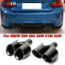 Car Exhaust Tip For BMW E90 E92 320i 318i 325i Stainless Steel Tail Muffler Pipe picture